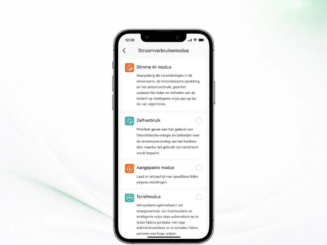 Jackery app instellen