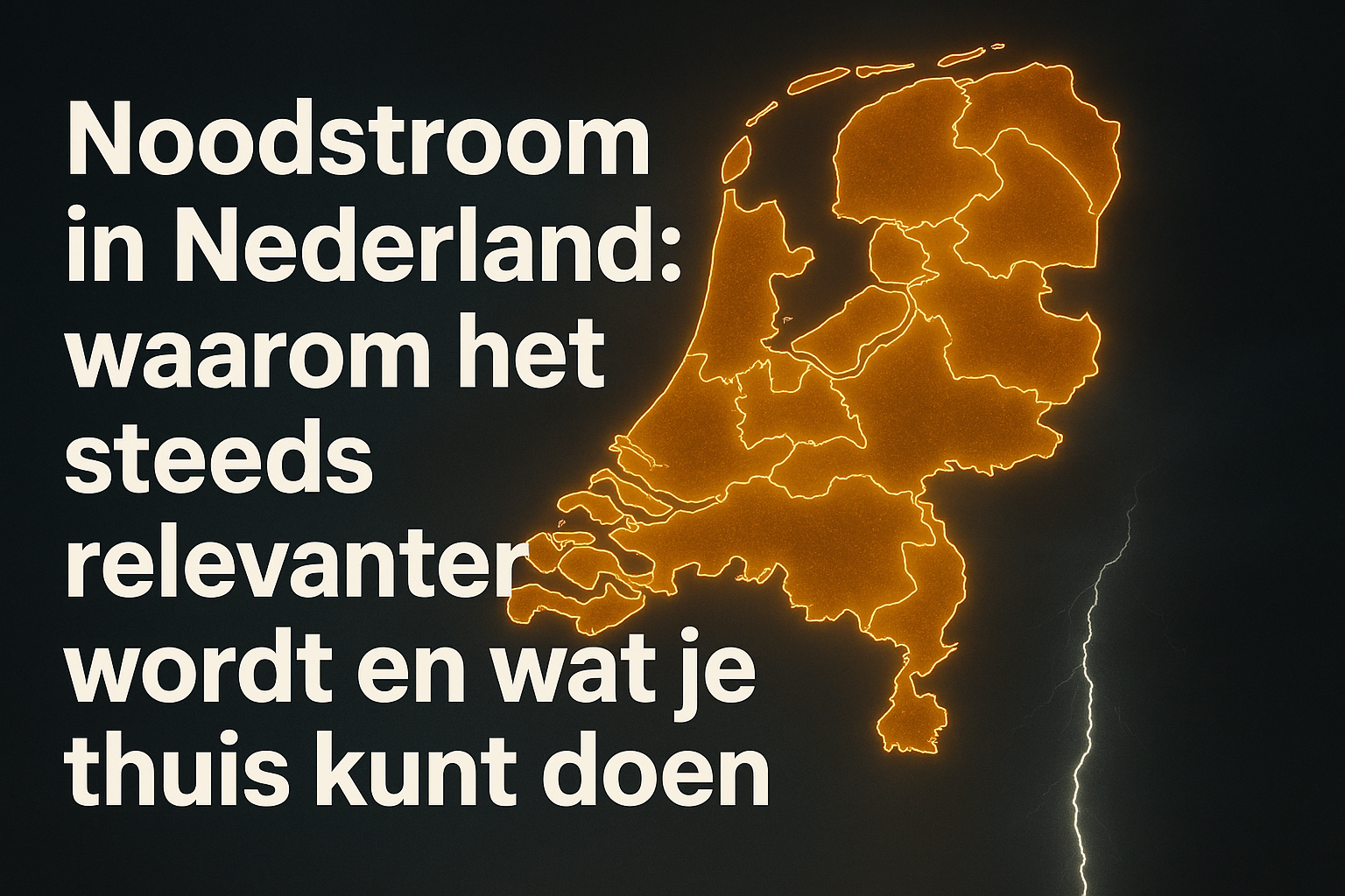 Noodstroom in Nederland: hoe bereid je je voor op stroomuitval